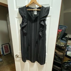 Navy & star shift dress